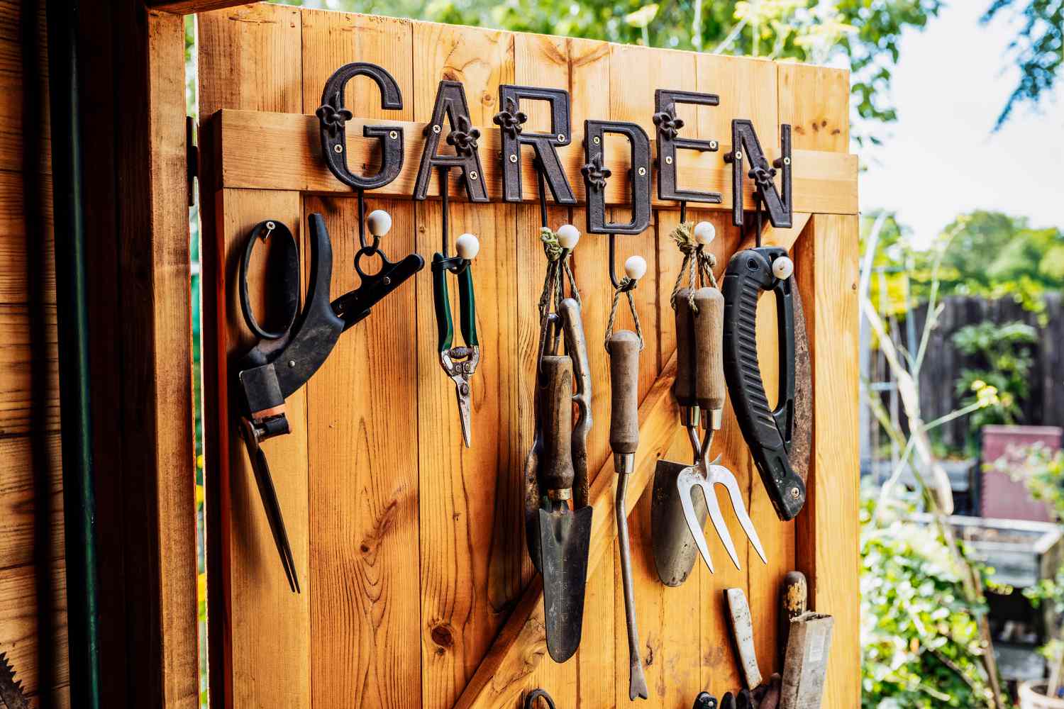 Toolbox and wood planks