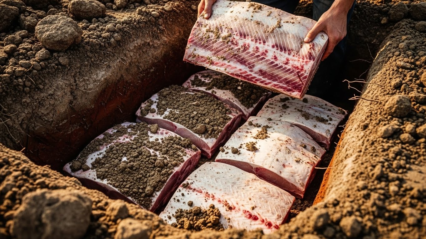 Shark meat in the hole