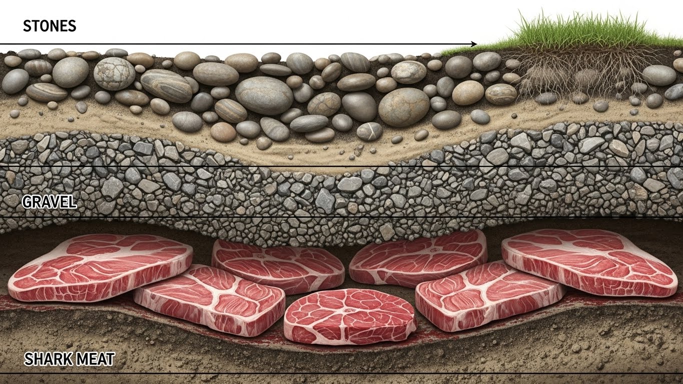 Diagram of pressure on meat
