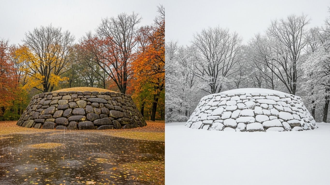 Time lapse of landscape