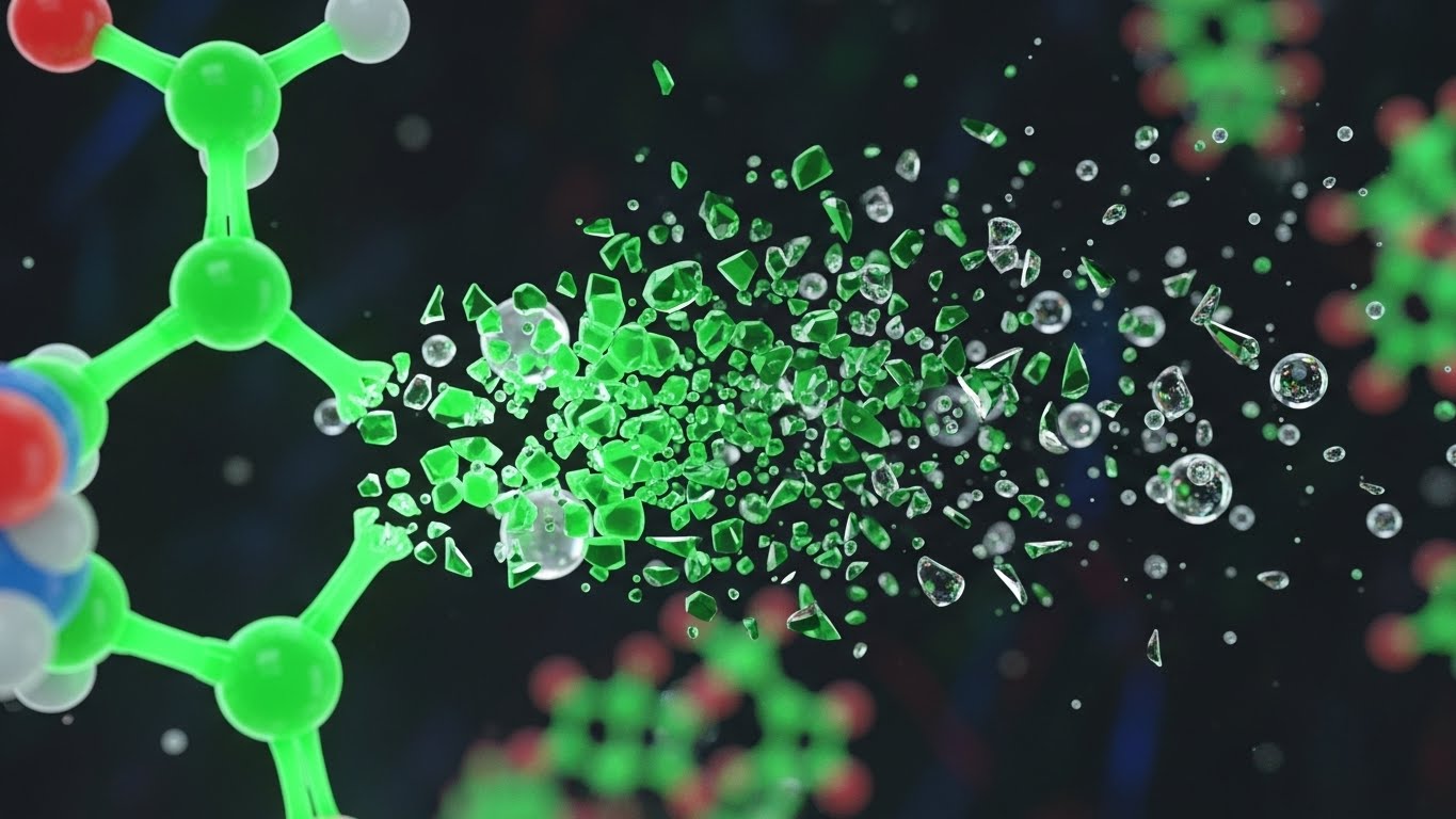 Chemical bonds breaking