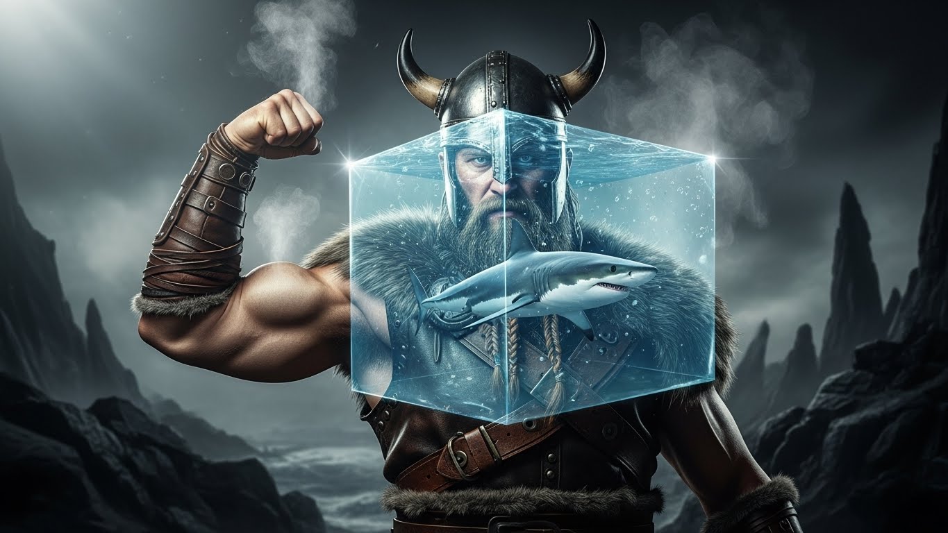 Viking muscle graphic