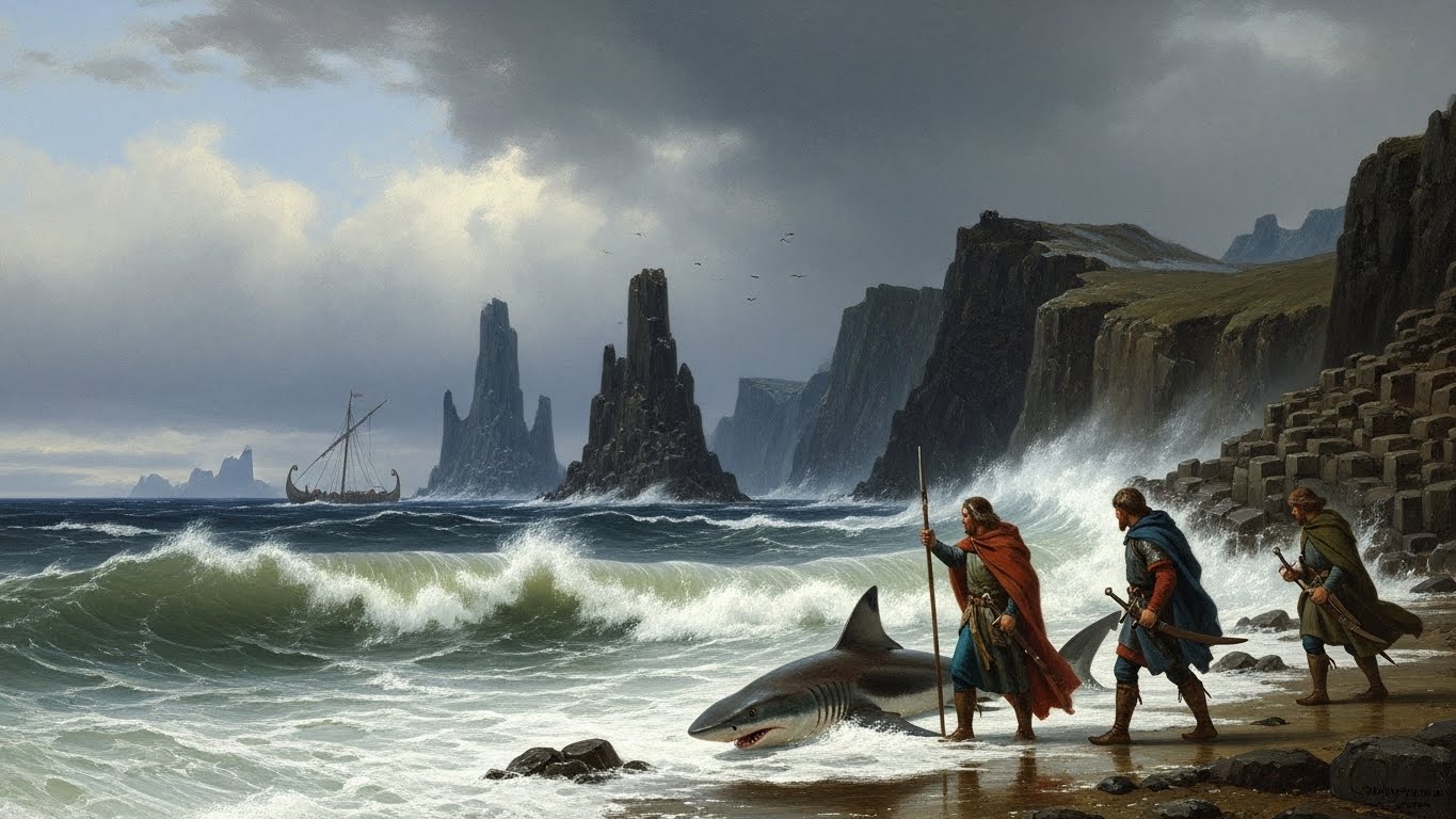 Vikings on a beach