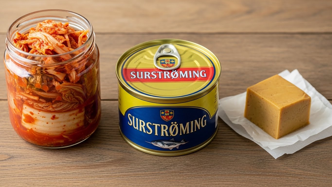 Fermented foods collage